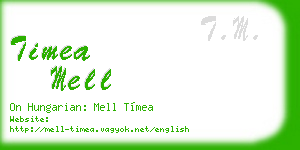 timea mell business card